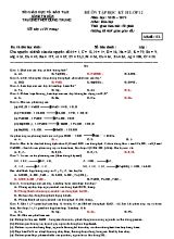 Đề ôn tập học kỳ II môn Hóa học Lớp 12 - Mã đề 132 - Năm học 2018-2019 - Sở giáo dục và đào tạo Bình Thuận (Có đáp án)